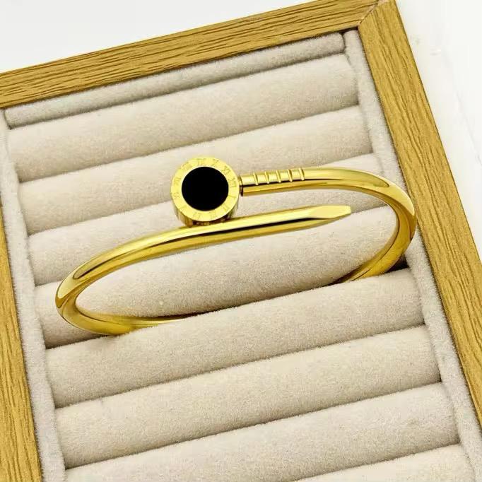 Roman Numeral Nail Bangle