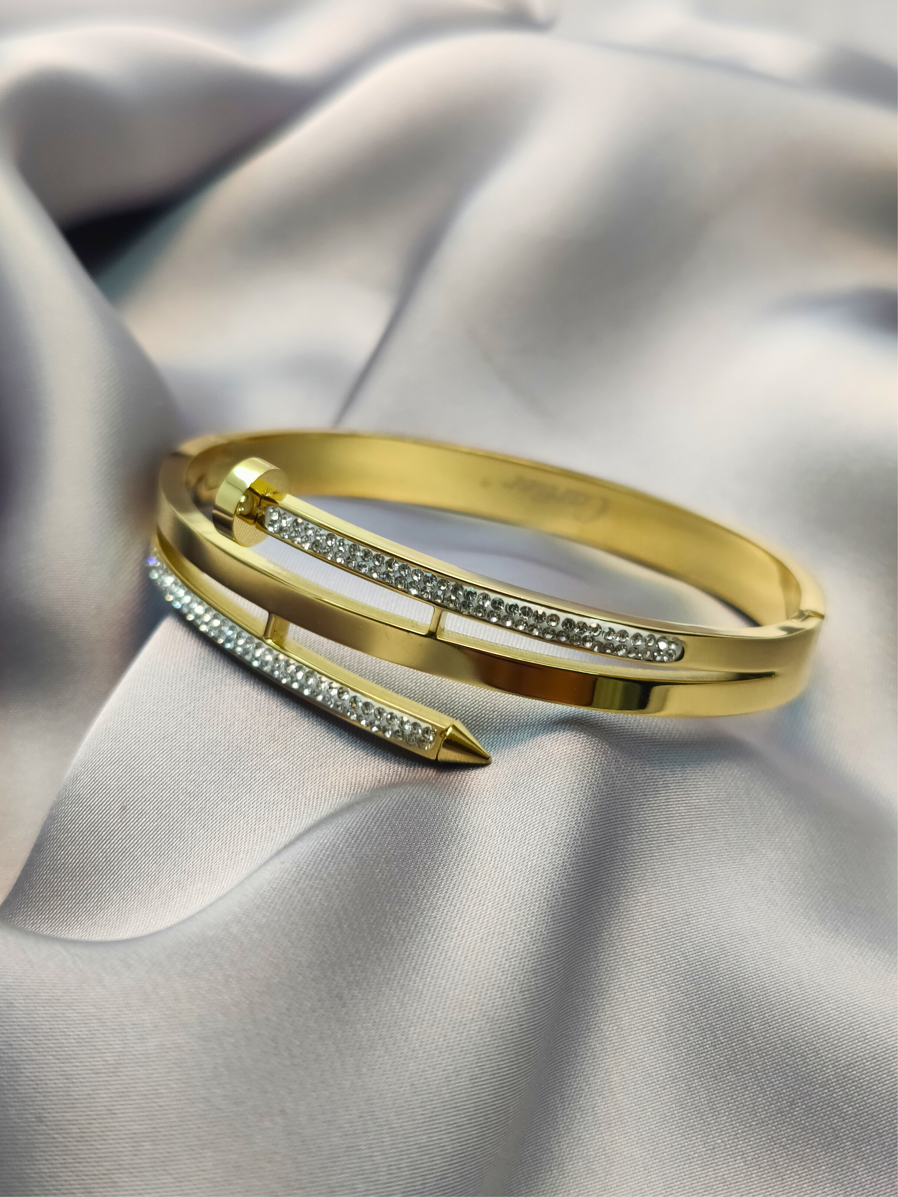 Crystal Nail Bracelet