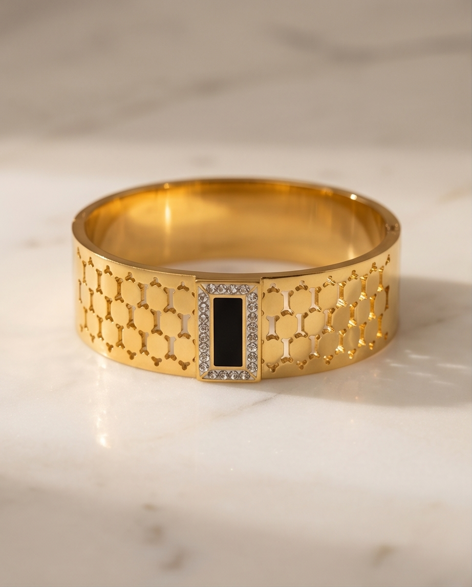 Golden Mesh Heritage Cuff