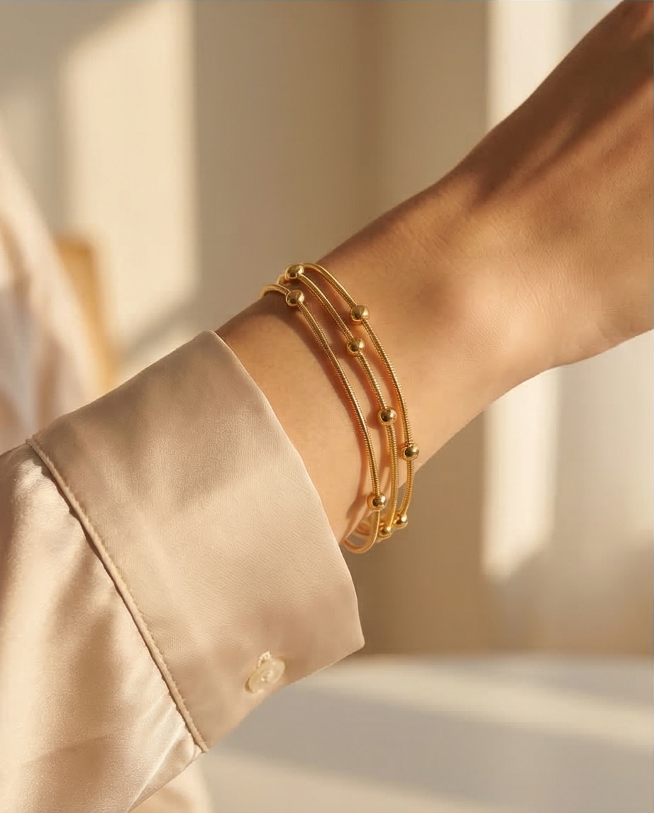 Triple Layer Chain Bracelet