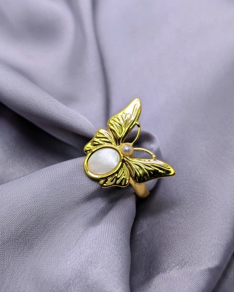 Butterfly Opal Ring
