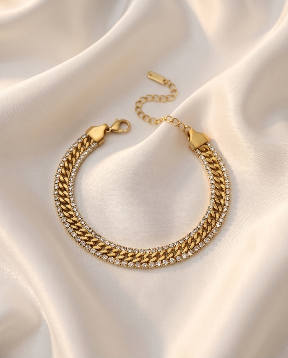 Curb Tennis Bracelet