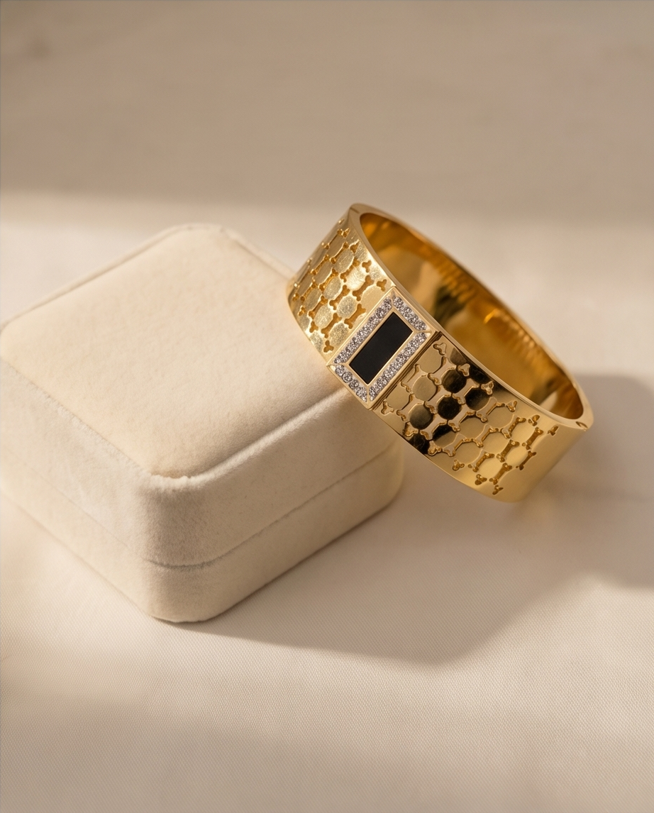 Golden Mesh Heritage Cuff