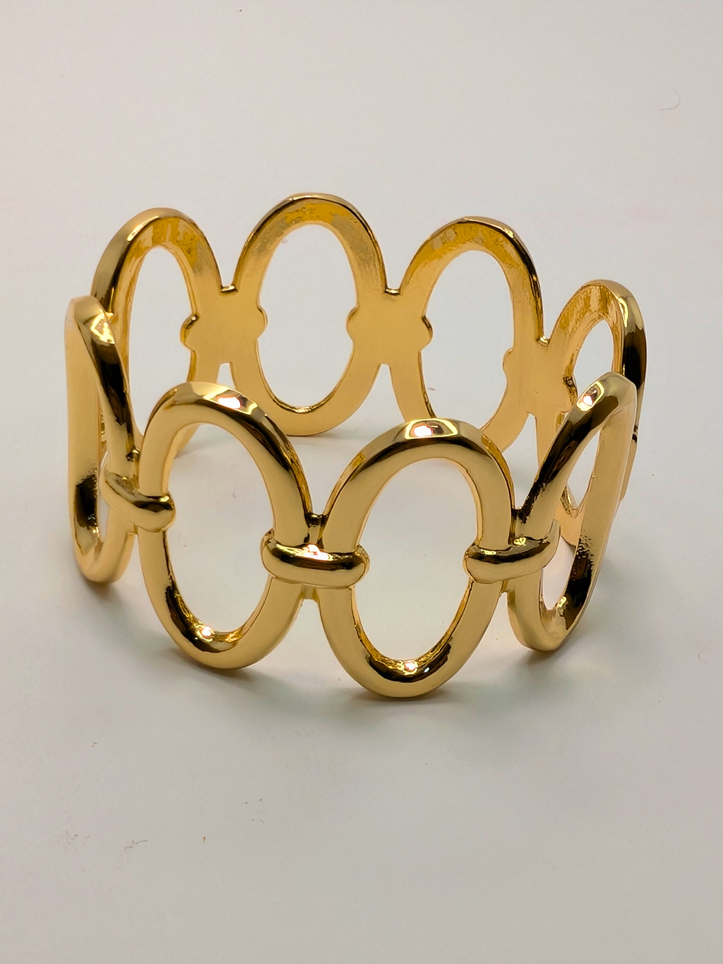 Luxe Interlocking Oval Statement Cuff