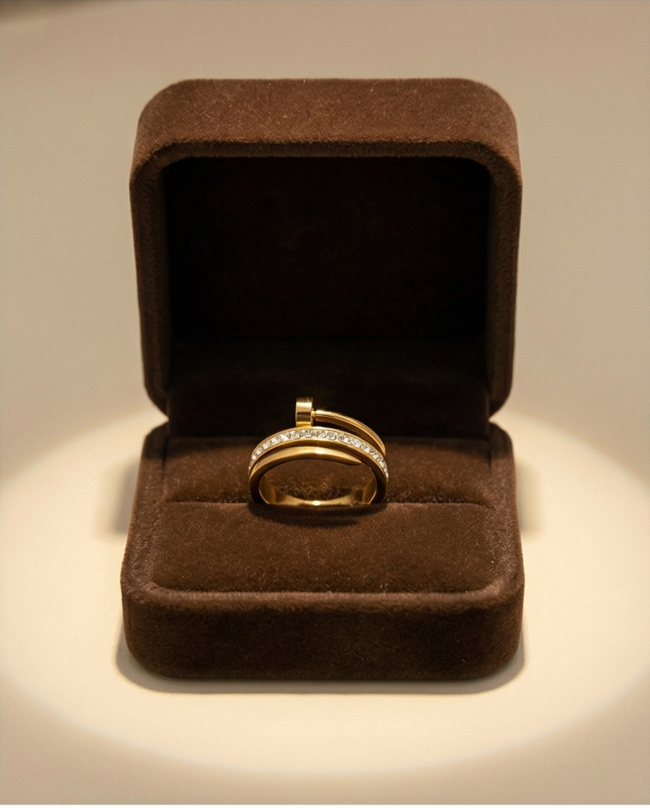 Crystal Nail Ring