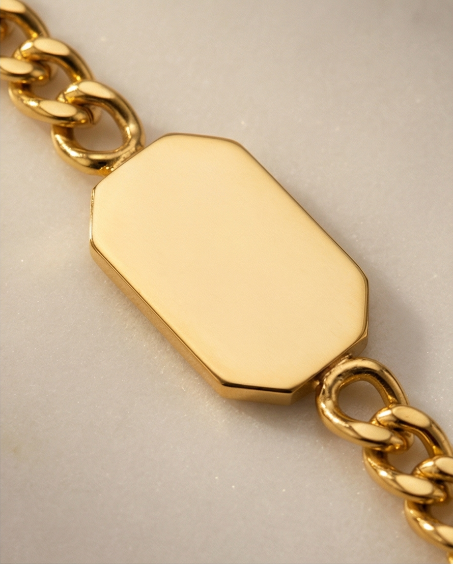 Signet Curb Bracelet
