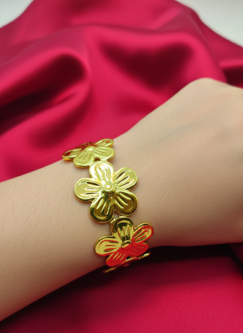 Floral Cuff Bangle