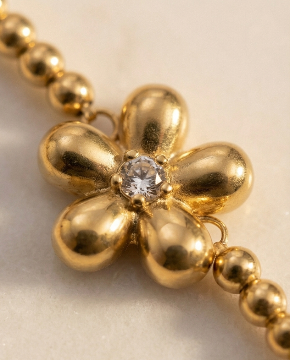Golden Meadow Blossom Bracelet