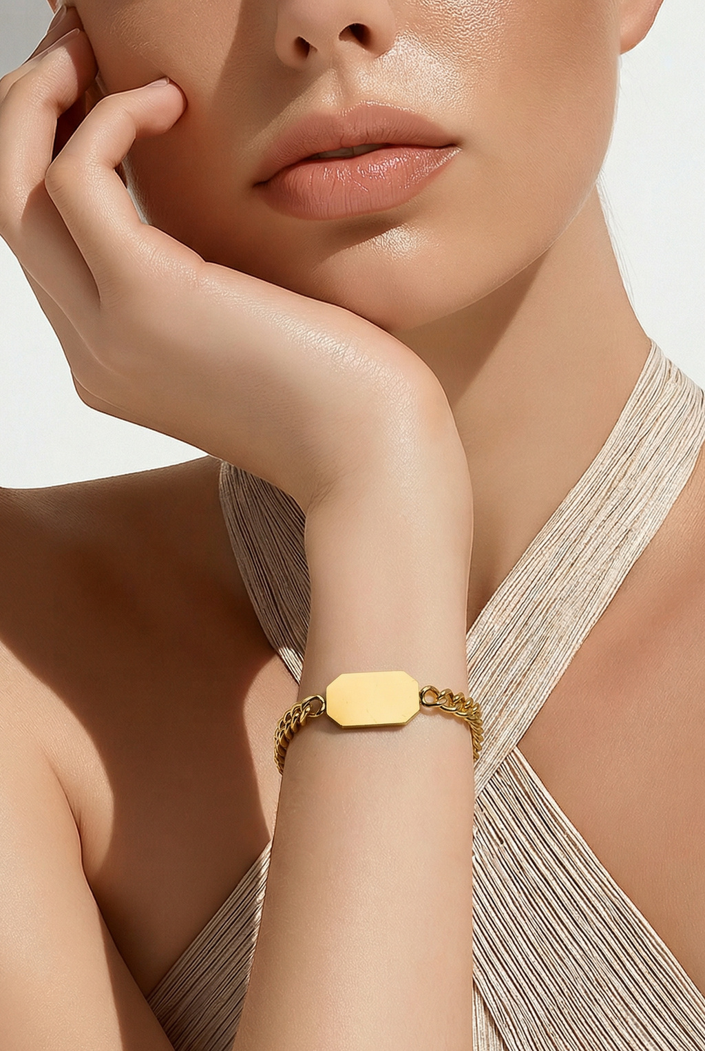Signet Curb Bracelet
