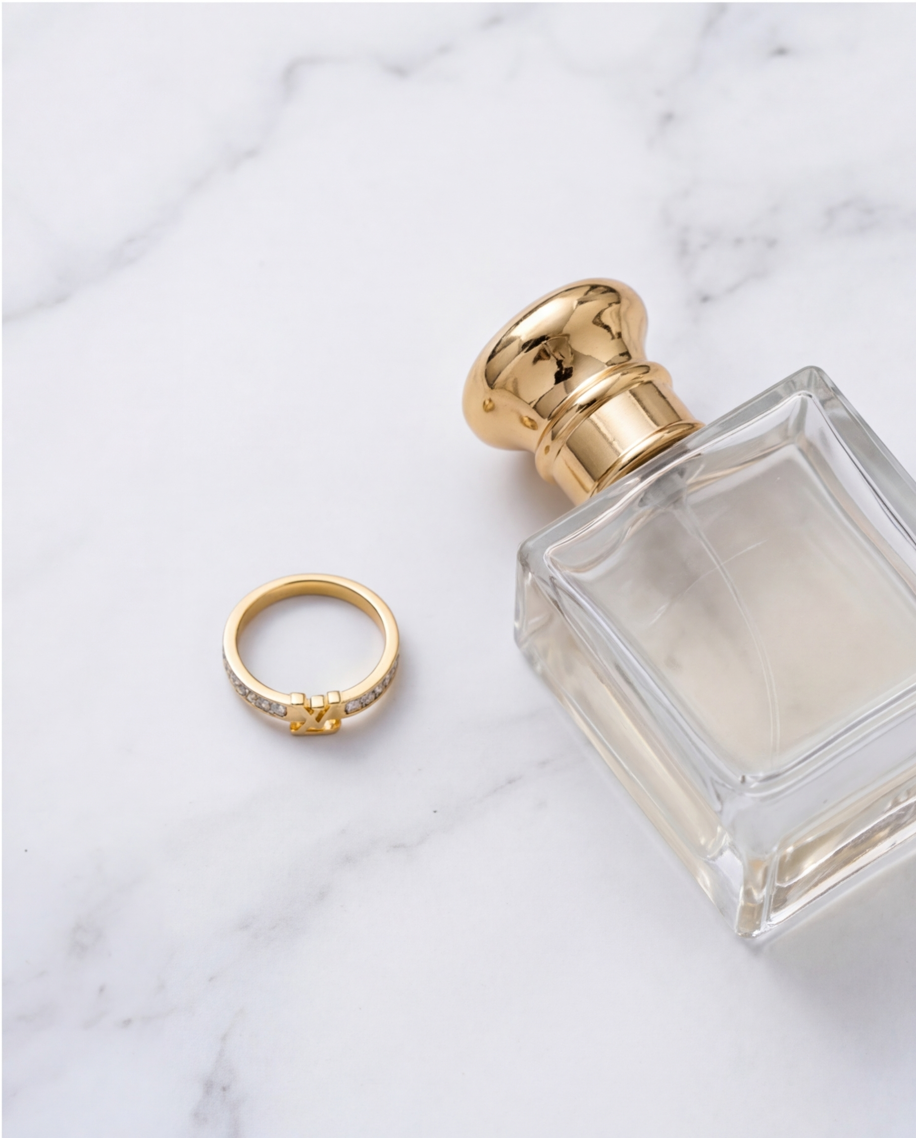 Crystal LV Ring
