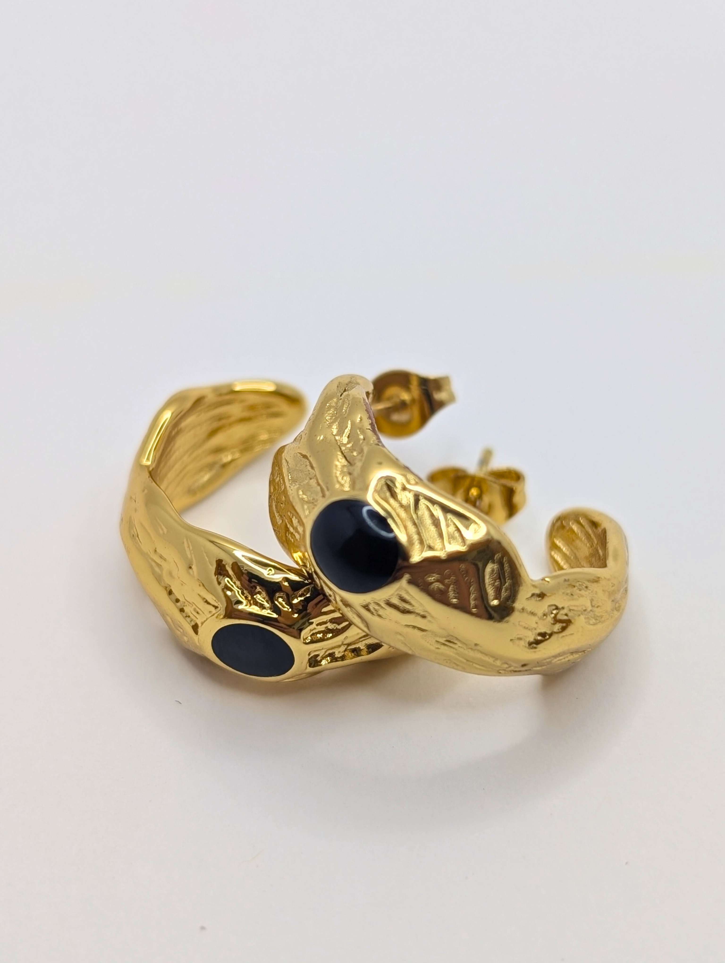 Black Inlay Molten Hoops