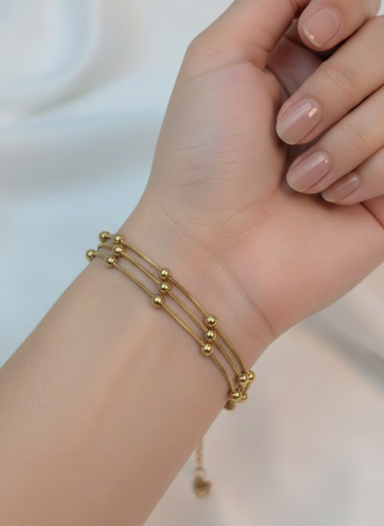 Triple Layer Chain Bracelet