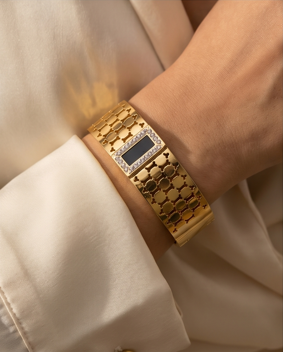 Golden Mesh Heritage Cuff