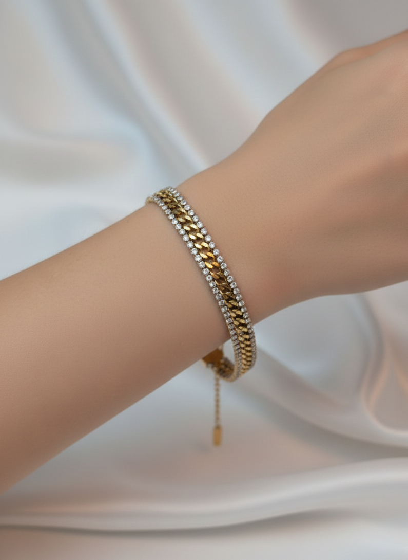 Curb Tennis Bracelet