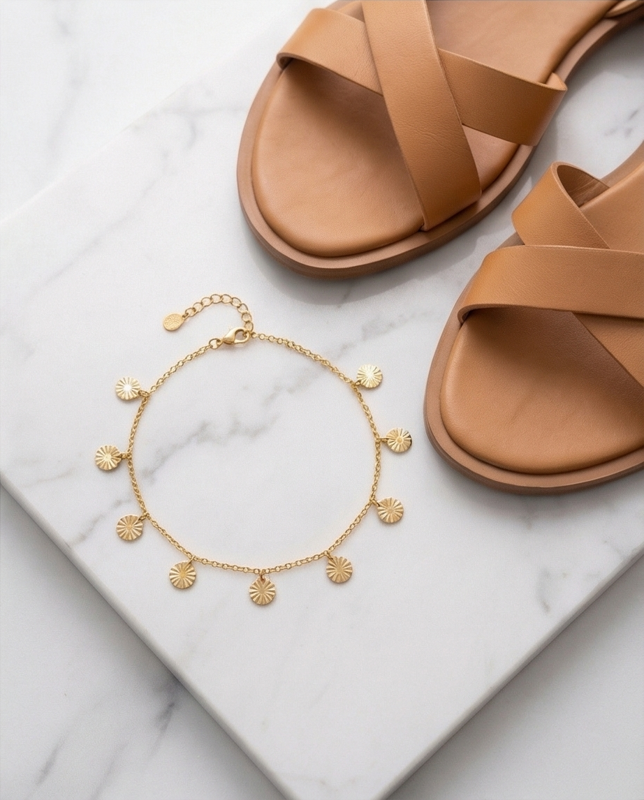 Gold Charm Anklet