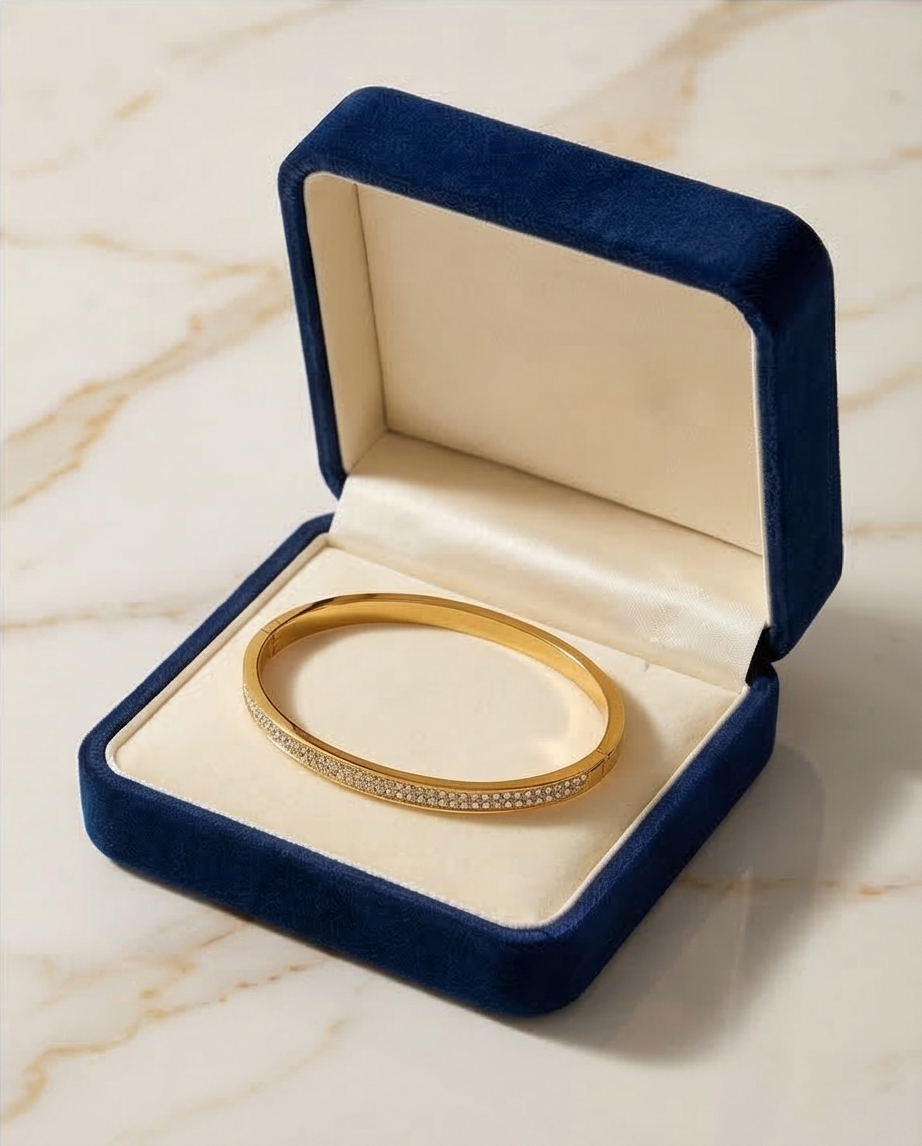 Radiant Luxe Zirconia-Encrusted Bracelet