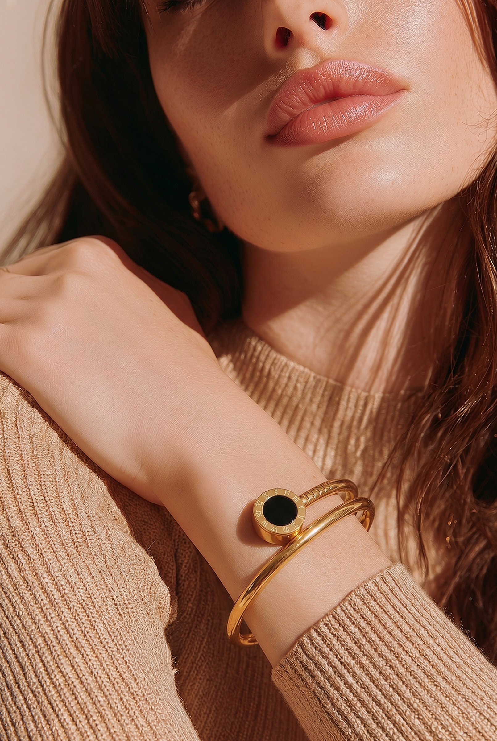 Roman Numeral Nail Bangle