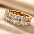 Double Row Round-Cut Eternity Band