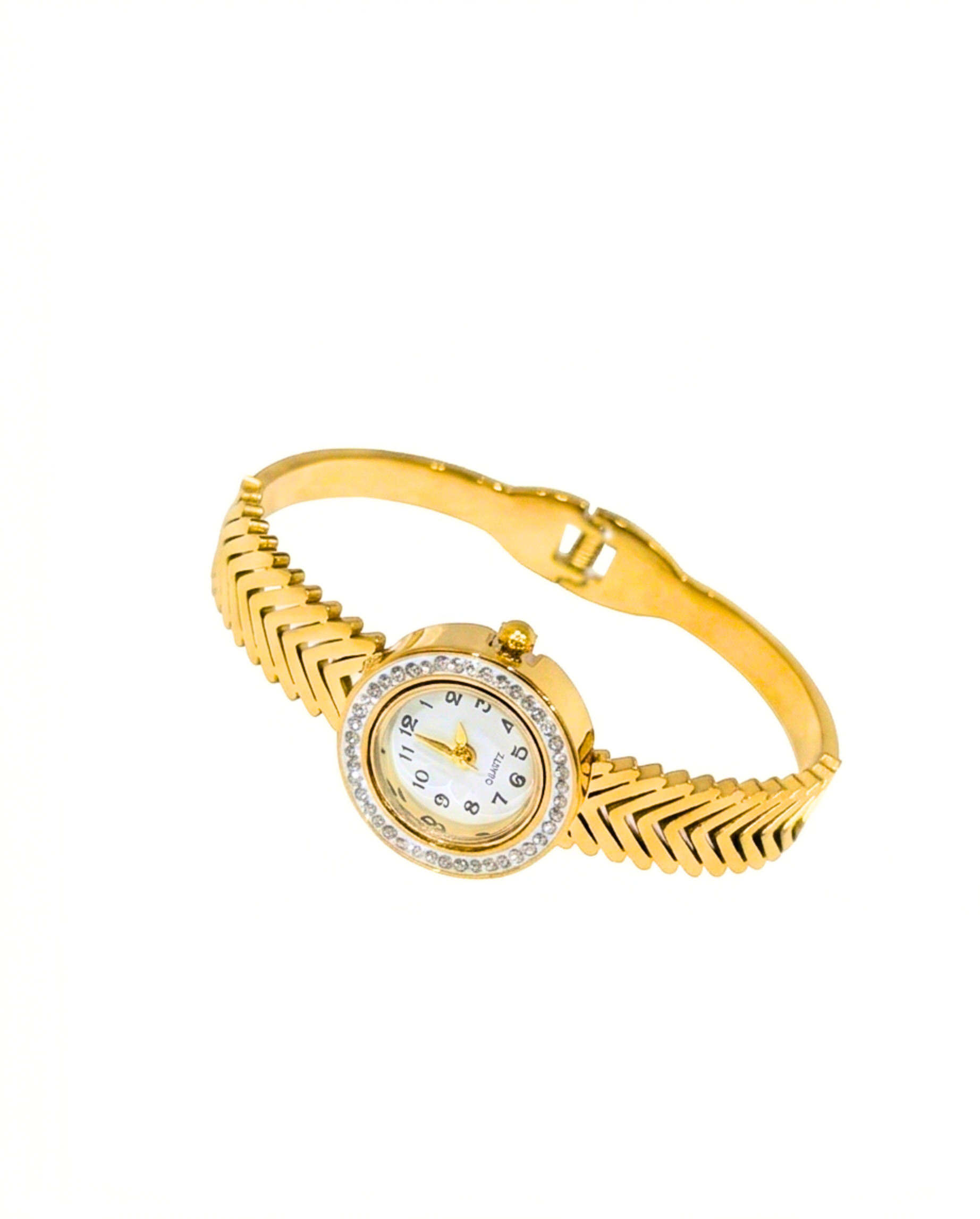 Celeste Crystal Bangle Watch Stainless Steel