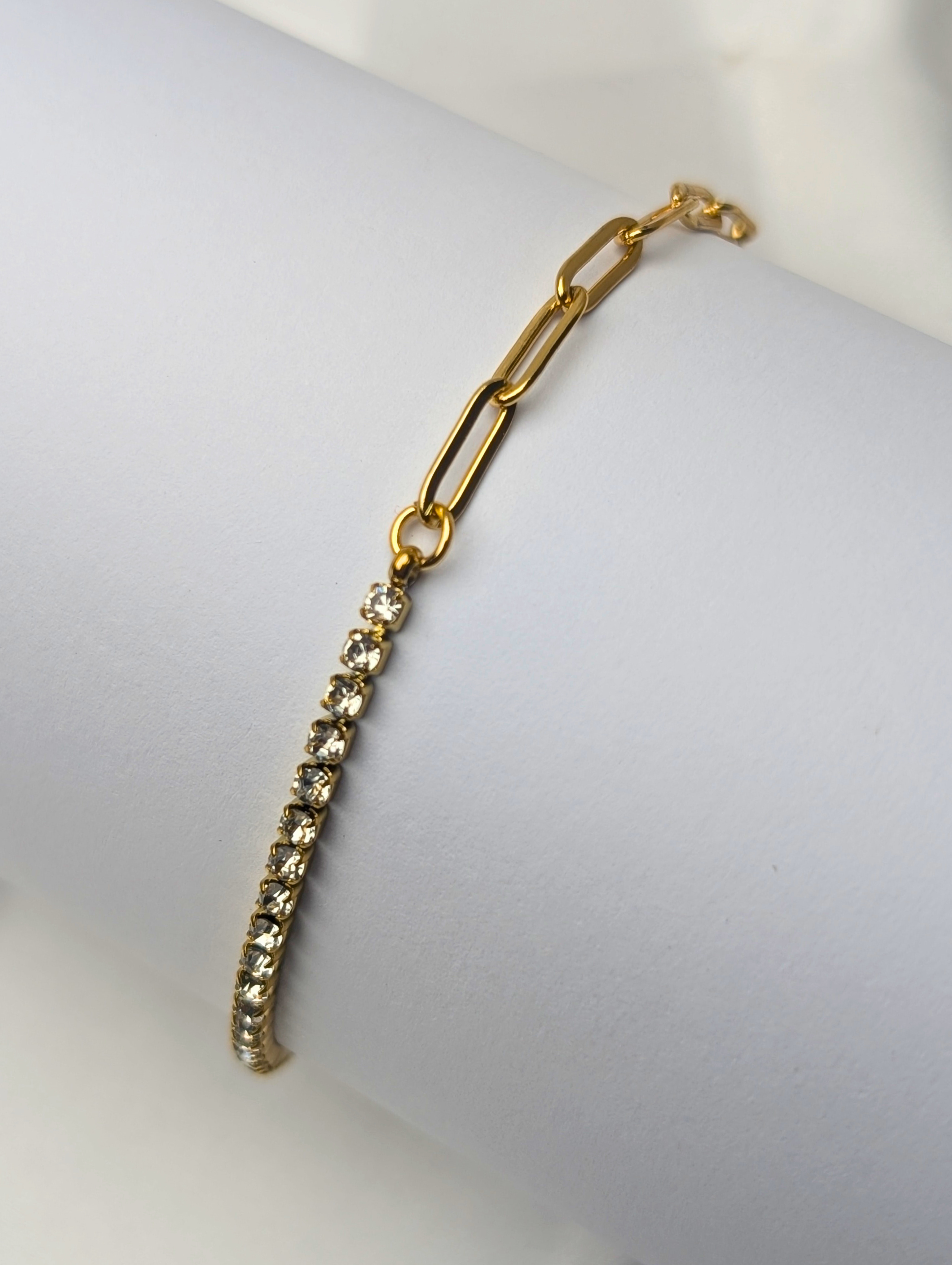 Dual Tone Sparkle Bracelet