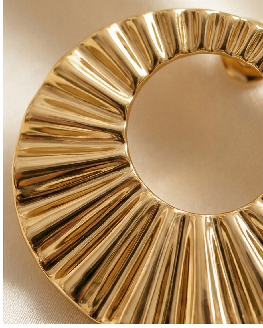 Sunburst Golden Earring