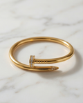 Crystal-Embellished Nail Bracelet