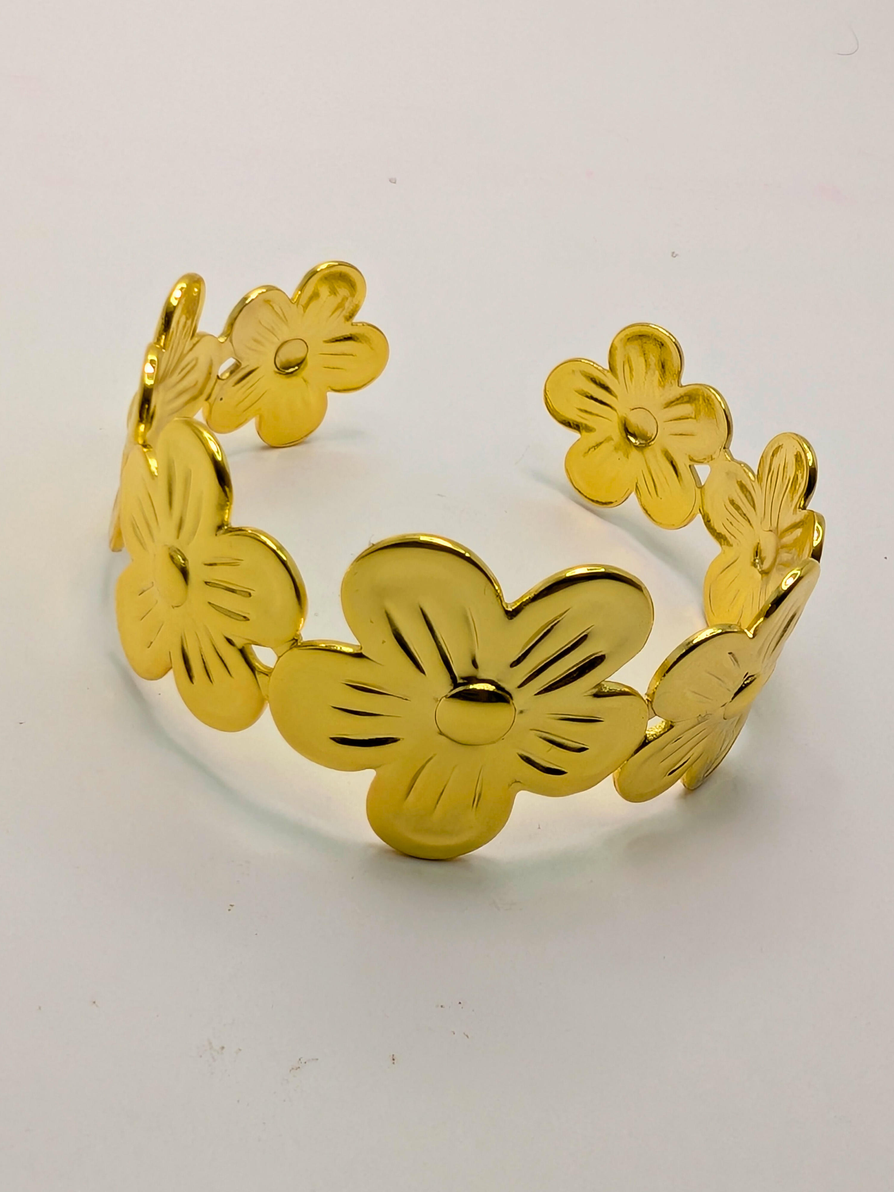 Floral Cuff Bangle