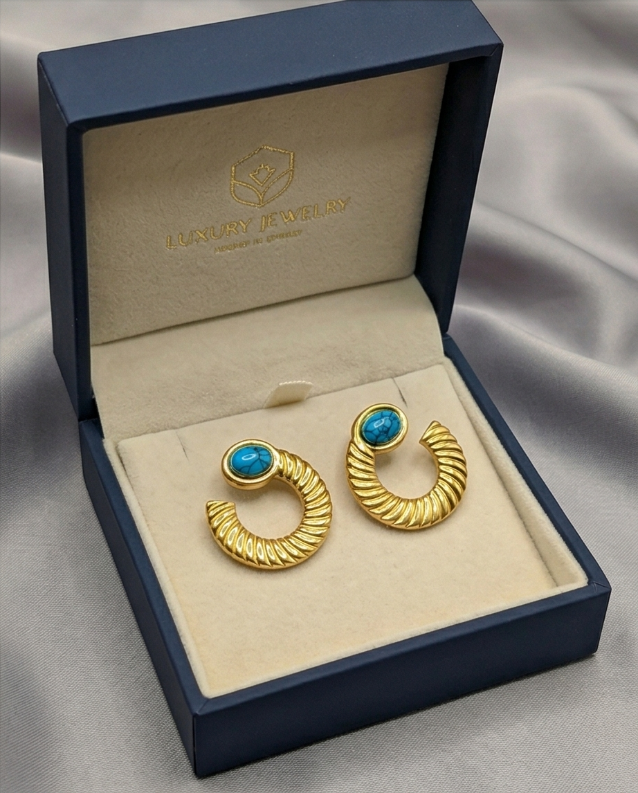Turquoise Stone Earrings