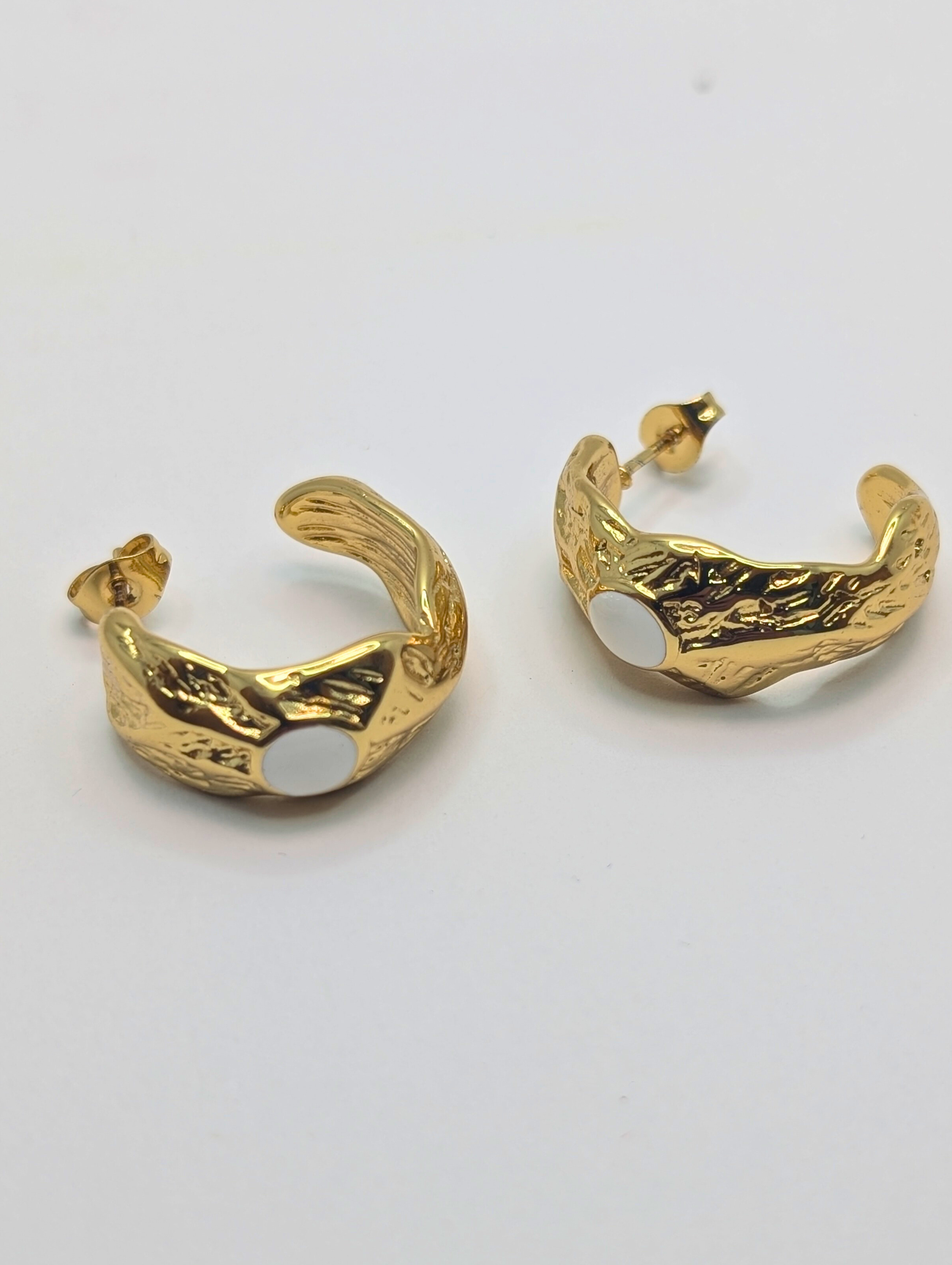 Pearl Inlay Earrings