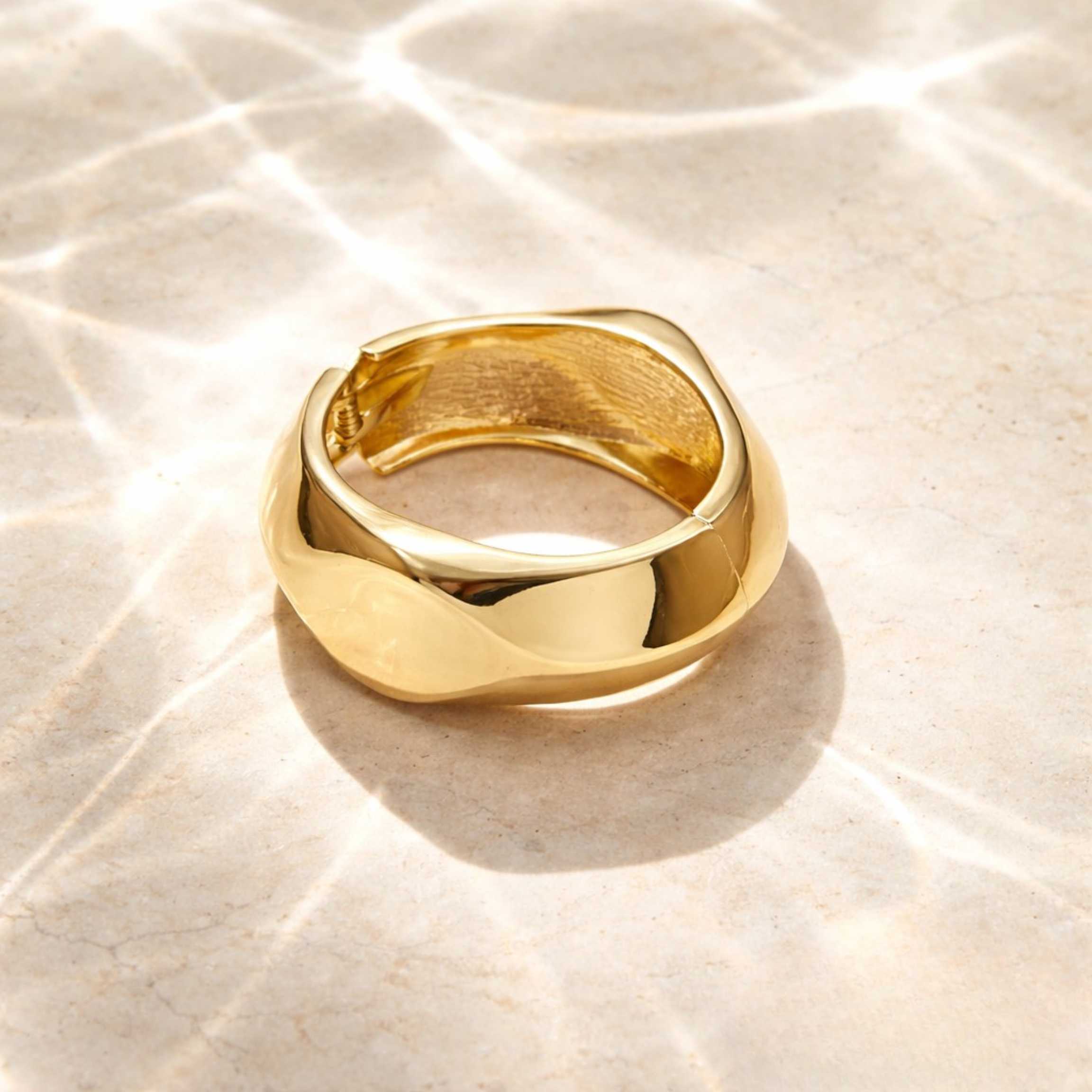 Aurelia Bold Molten Gold Statement Cuff