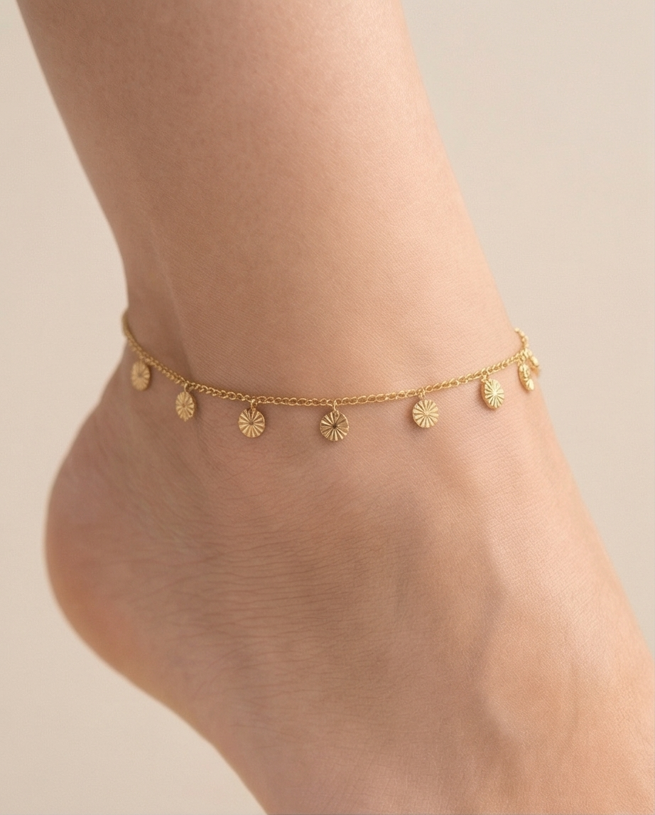 Gold Charm Anklet