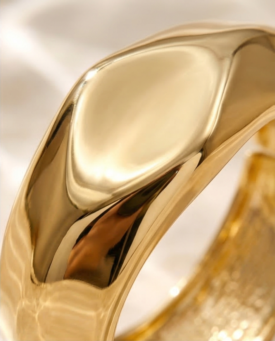 Aurelia Bold Molten Gold Statement Cuff