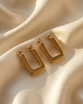 Geometric Gold Hoop Earrings