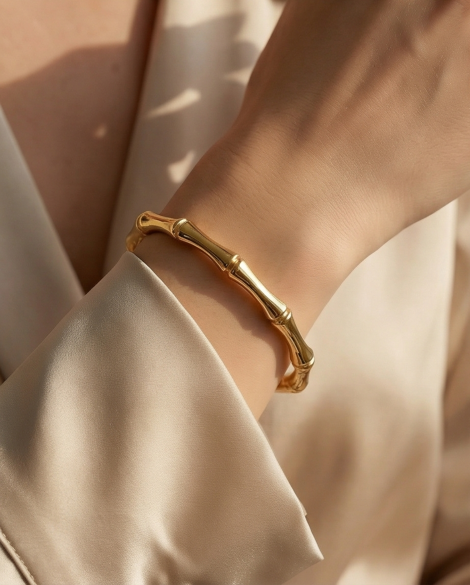 Sculptural Overlap Wide Cuff