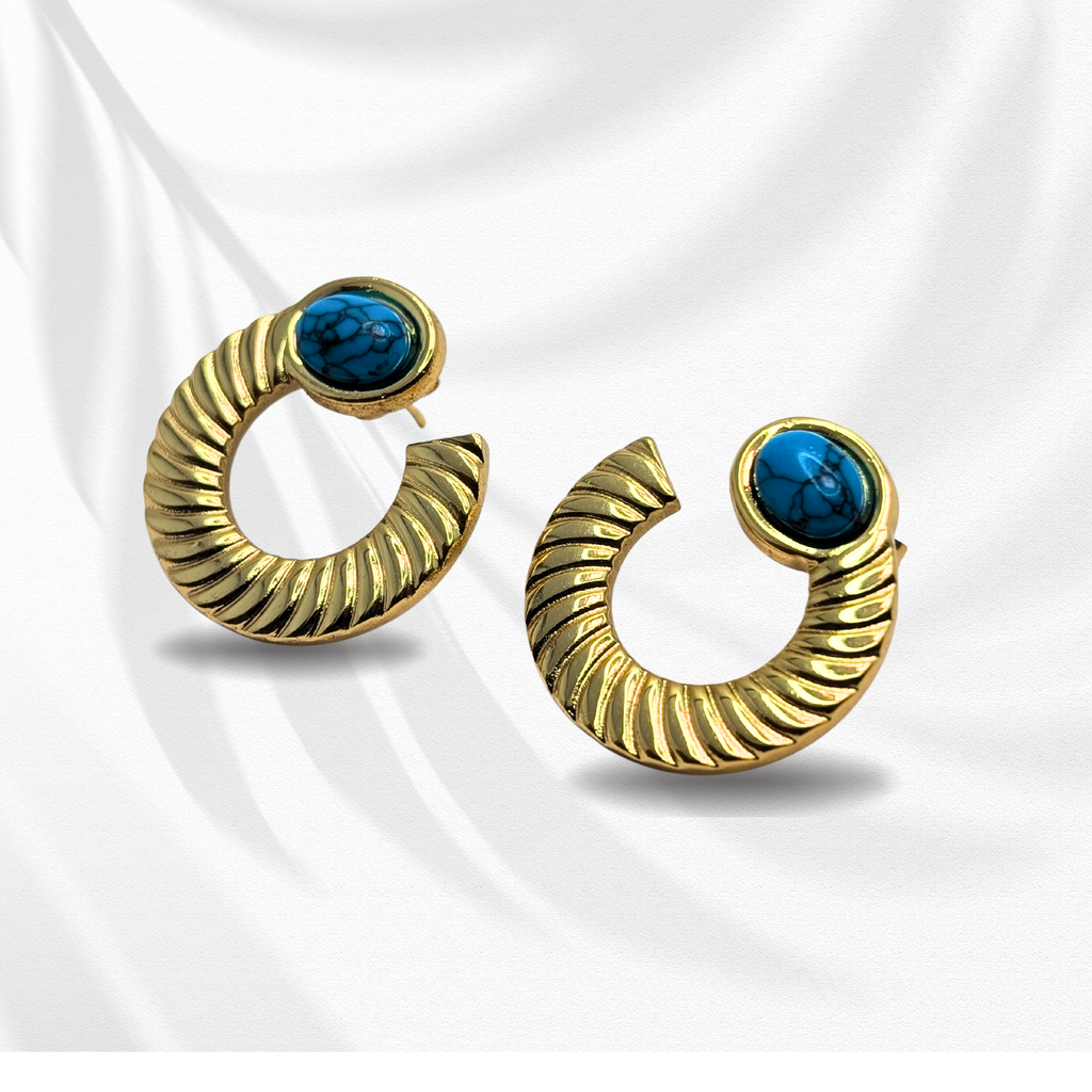 Turquoise Stone Earrings
