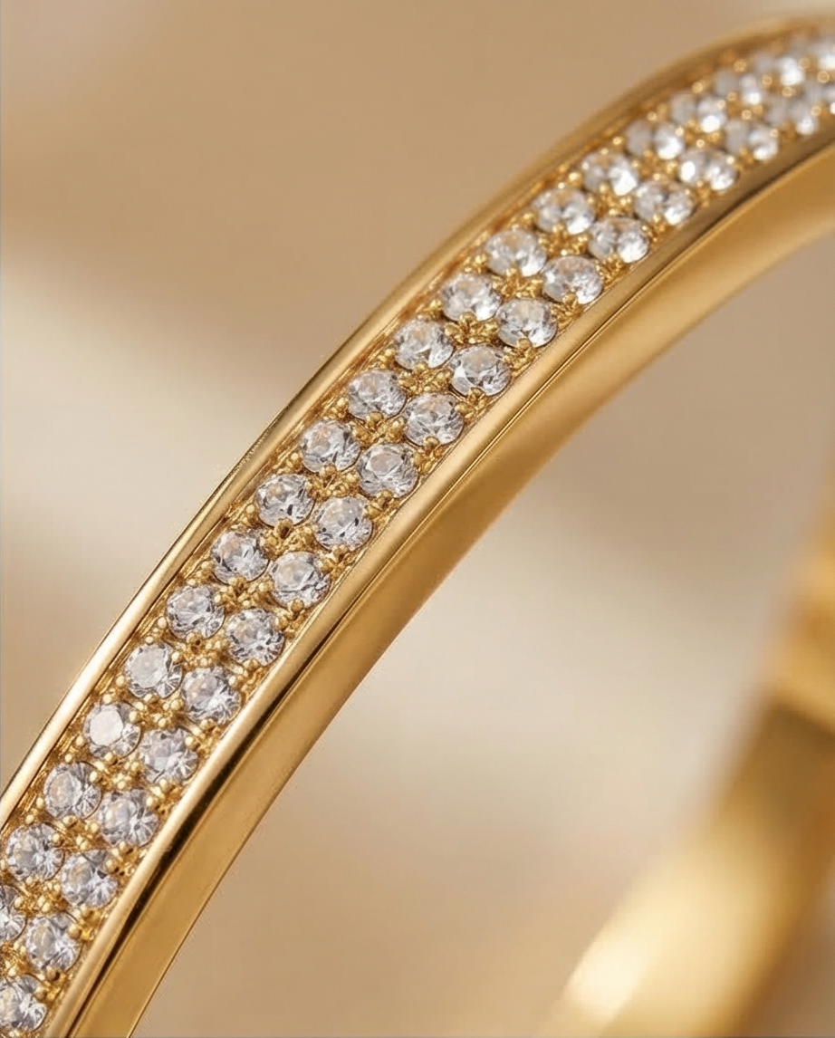 Radiant Luxe Zirconia-Encrusted Bracelet